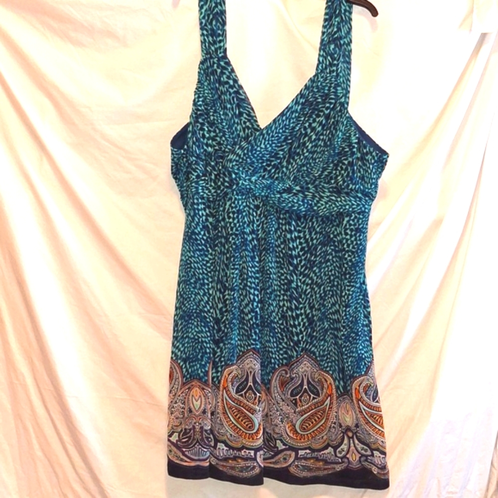 Sleeveless, V-Neck Empire Dress Plus Size